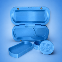 Wallet + Grinder Blue (Glow in Dark)